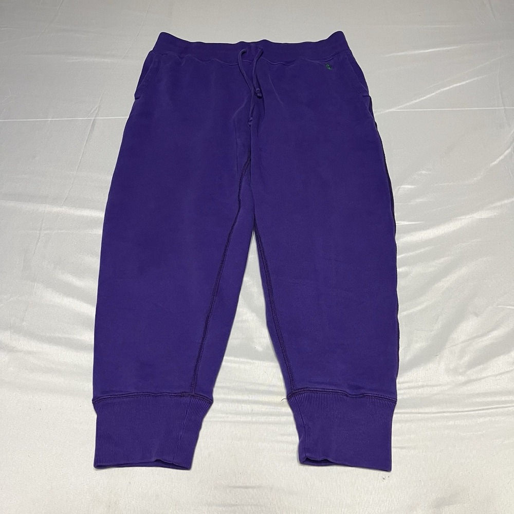 Polo Ralph Lauren Jogger Sweatpants Women's L Purple Fleece